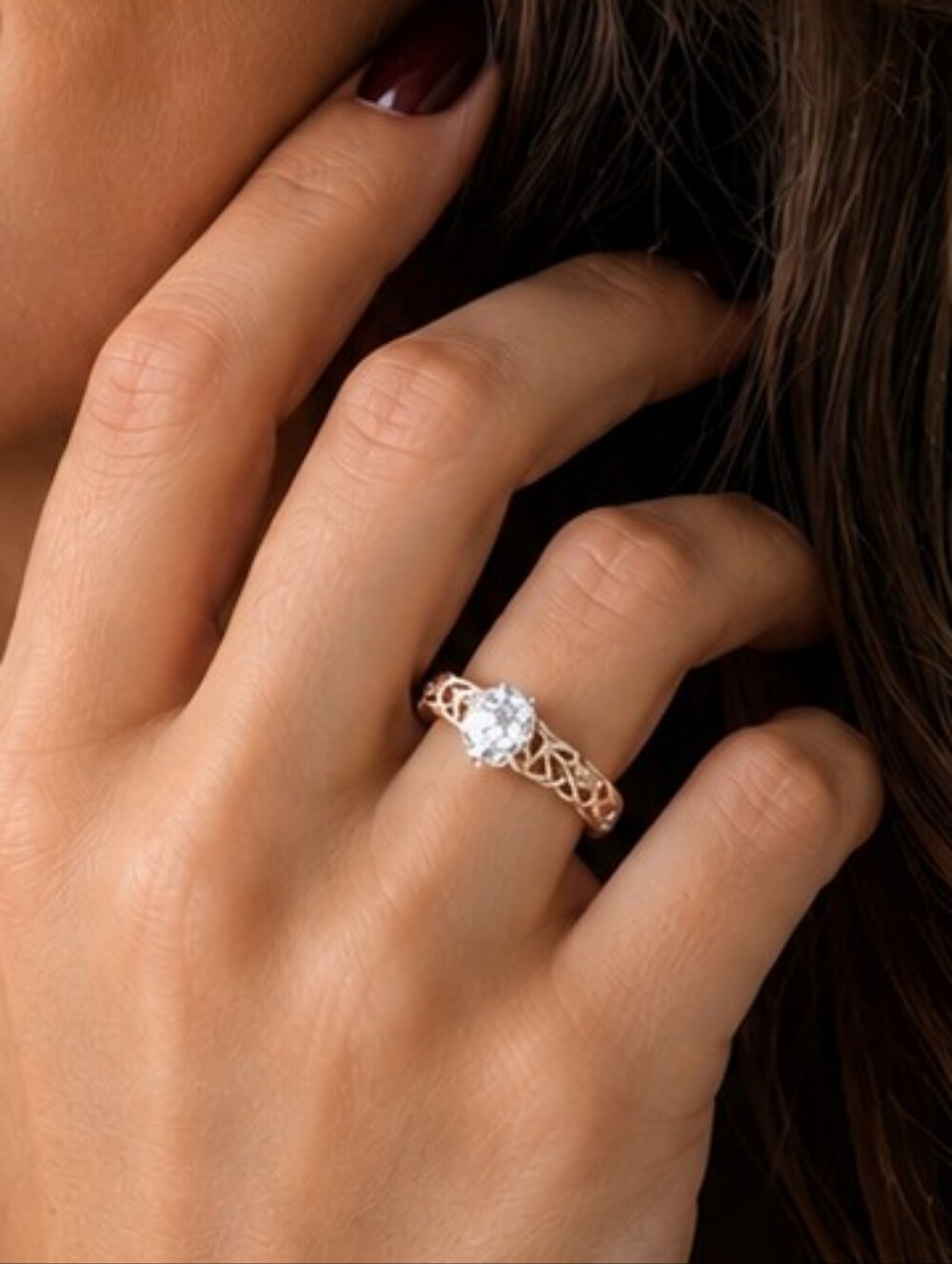 1 CARAT ROUND MOISSANITE GEMSTONE 925 - Picture 2 of 2